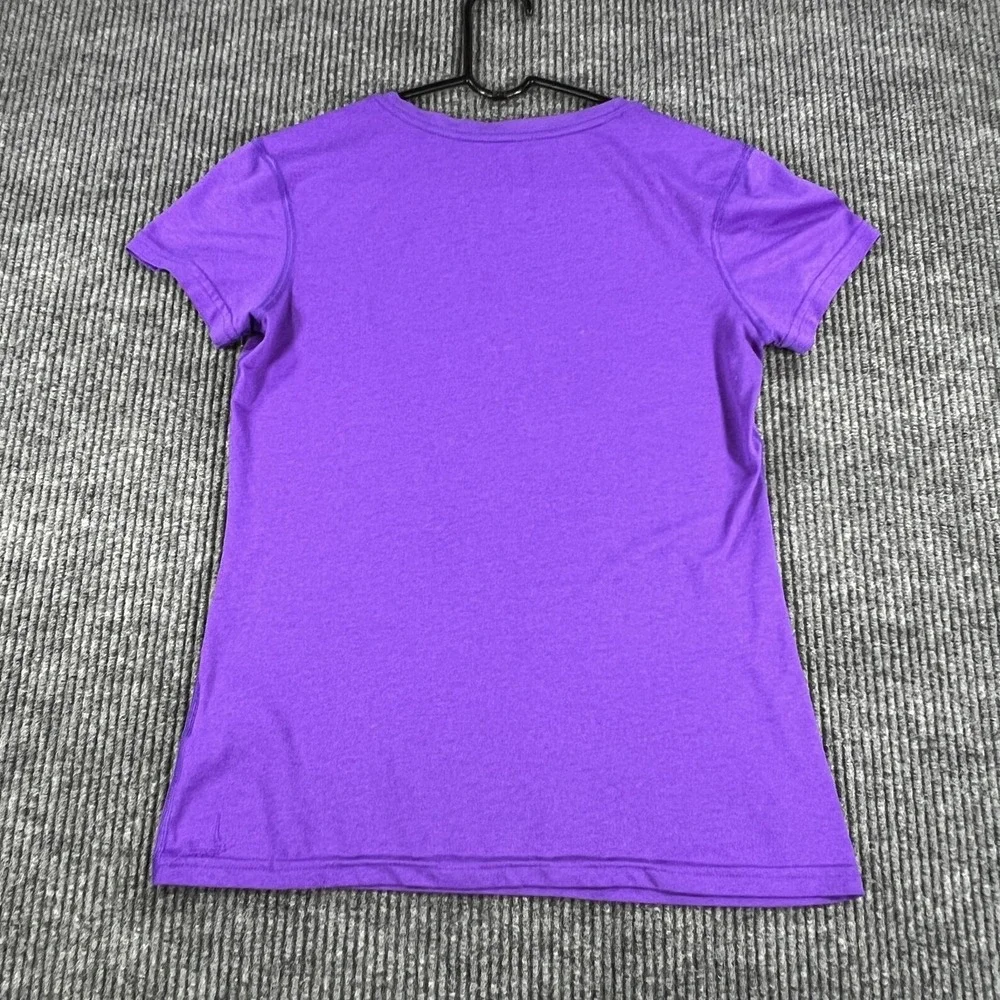 Nike Dri-FIT Shirt Womens Small Purple Athletic Training Running Tee Performance